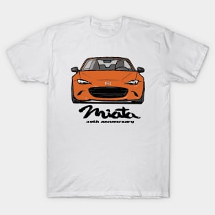 Miata MX5 30th Anniversary Orange T-Shirt